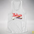 Believe Progress Pride LGBTQ Jingle Bell Racerback Tank - White